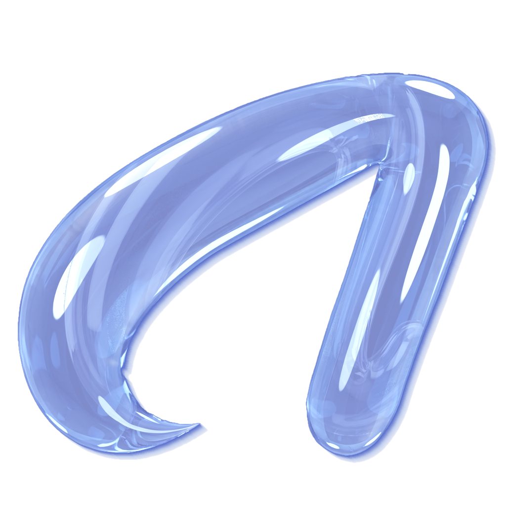 Hatim Laamarti 3D liquid glass monogram
